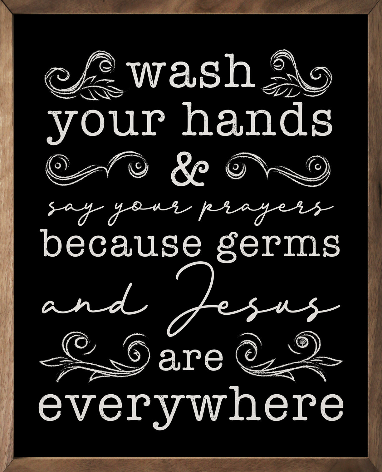 Wash Your Hands Black image 0