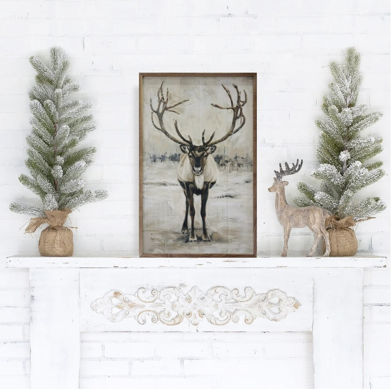 Wild Reindeer IV By Petals Prints Design image 2