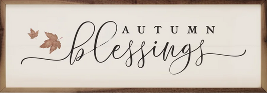 Autumn Blessings Leaves White image 0
