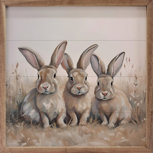 Neutral Three Rabbits image 0