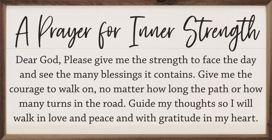 A Prayer For Inner Strength White image 0