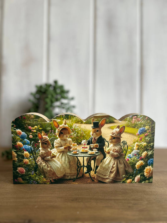 Bunny Tea Party Sign