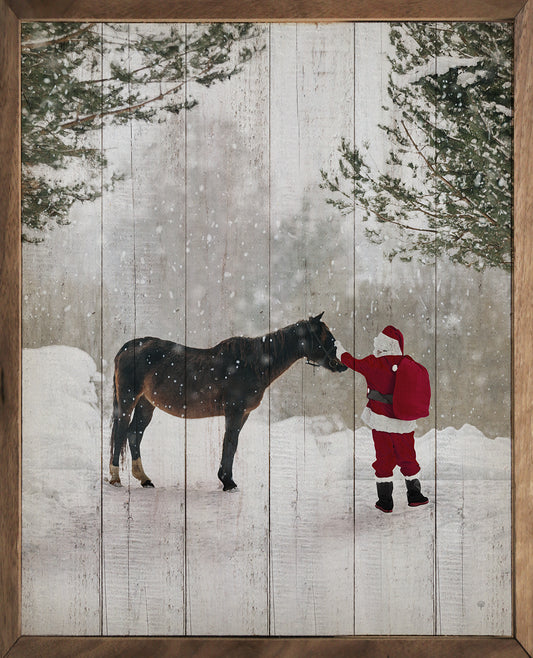 Santa With Horse image 0
