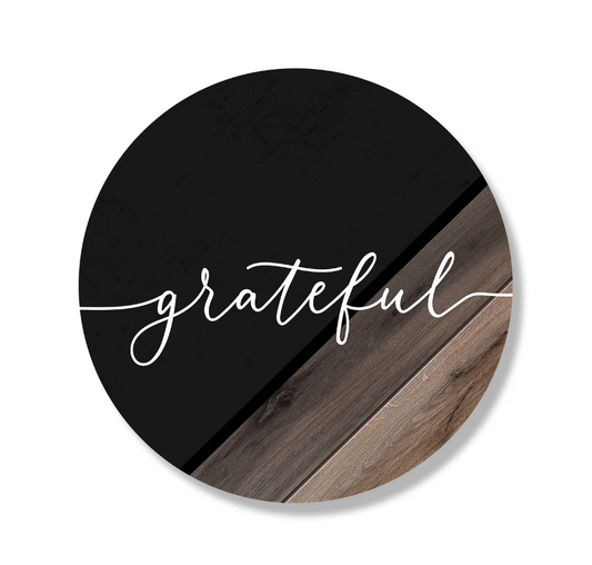 Grateful Wood And Black Circle image 0