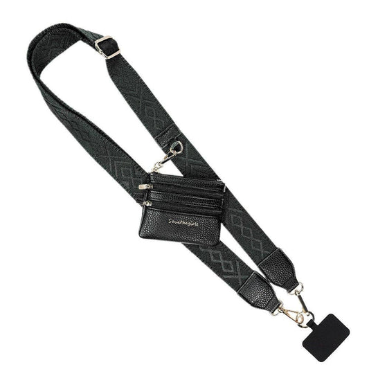 Clip & Go Strap w/Zippered Pouch Classic: Black