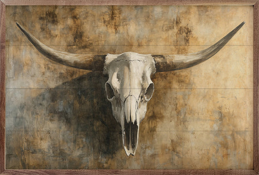 Vintage Cow Skull 1 By Nina Blue image 0
