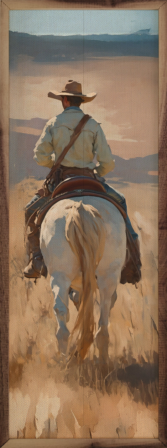 Western Riding Cowboy