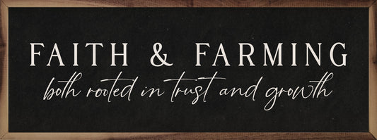 Faith And Farming Black