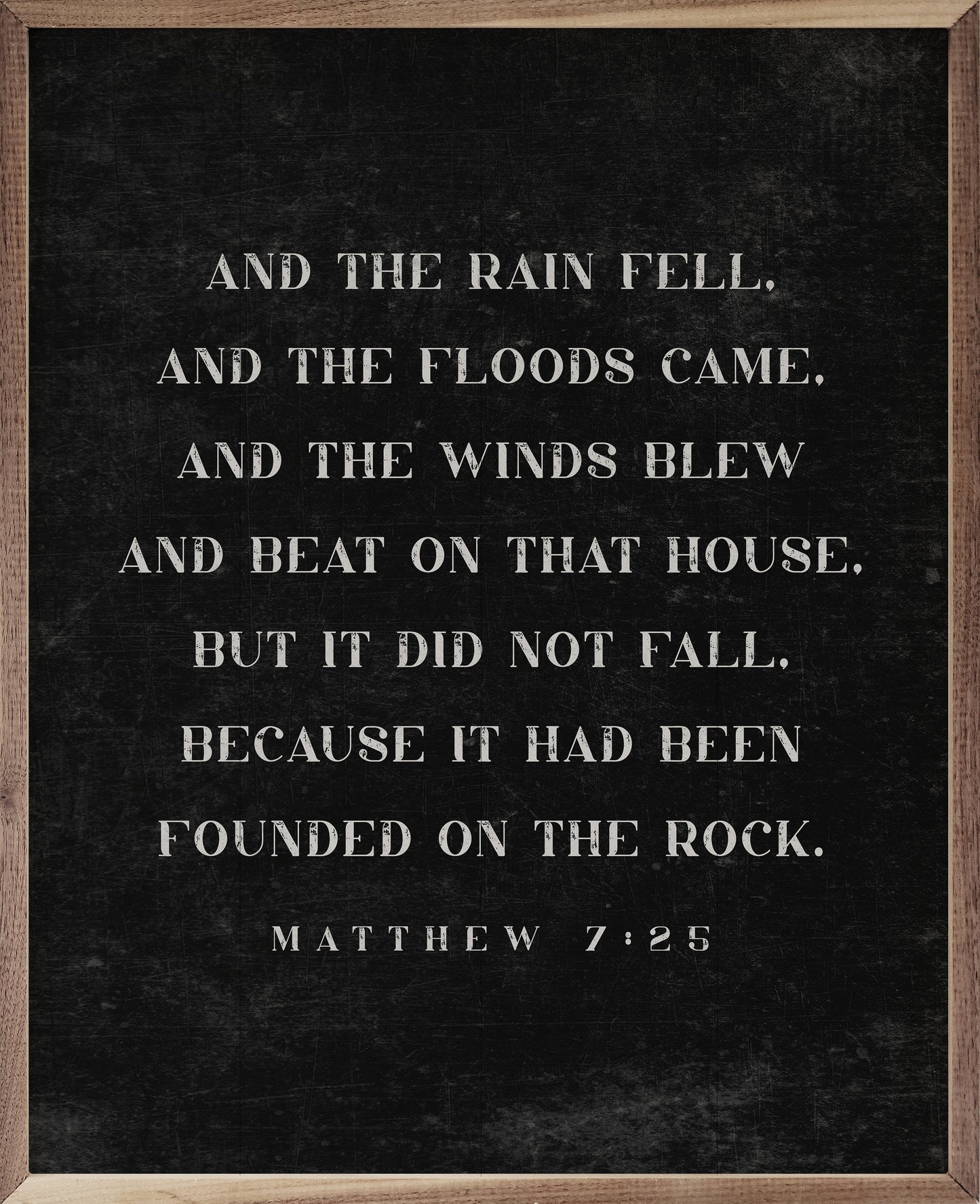 The Rain Fell Black