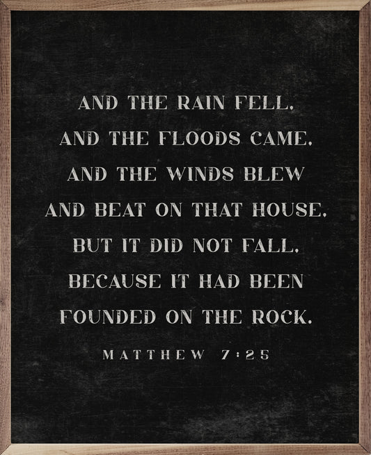 The Rain Fell Black
