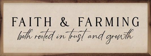 Faith And Farming White