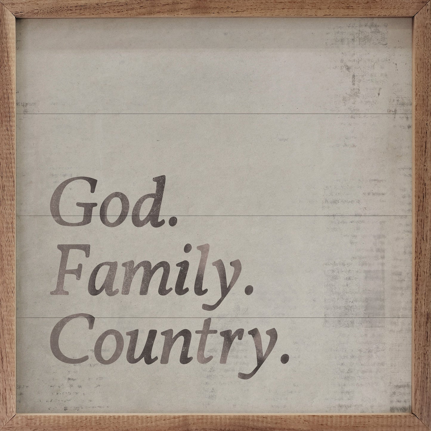 God Family Country