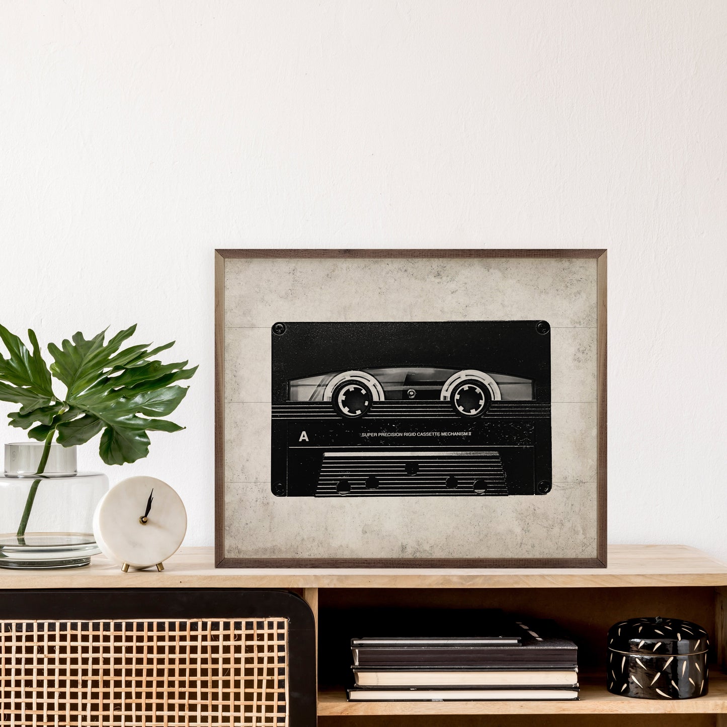 Cassette In Black And White