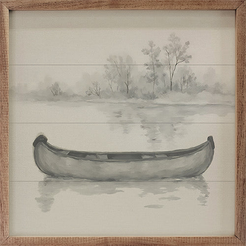 Canoe On Water Ink