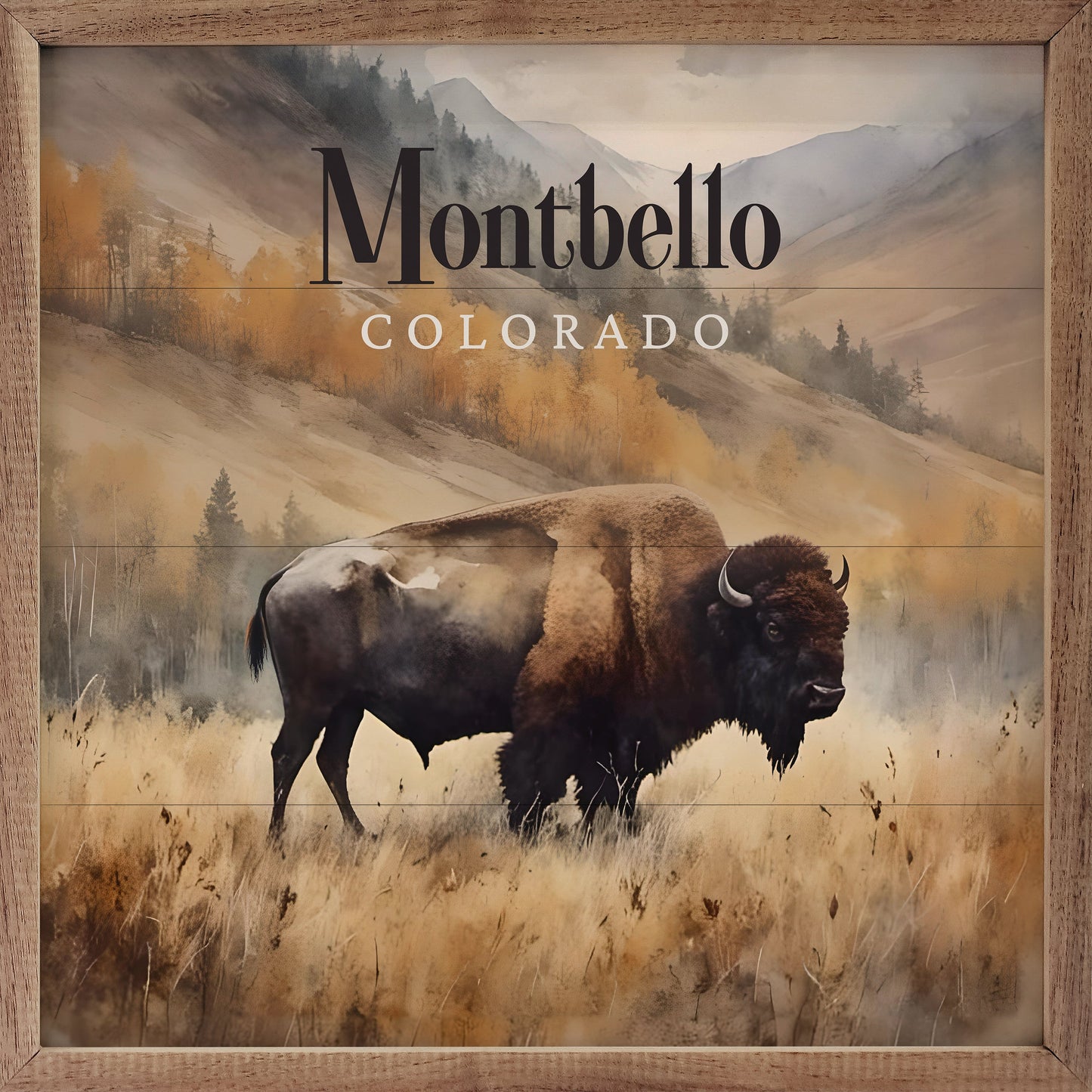 Personalized City State Bison