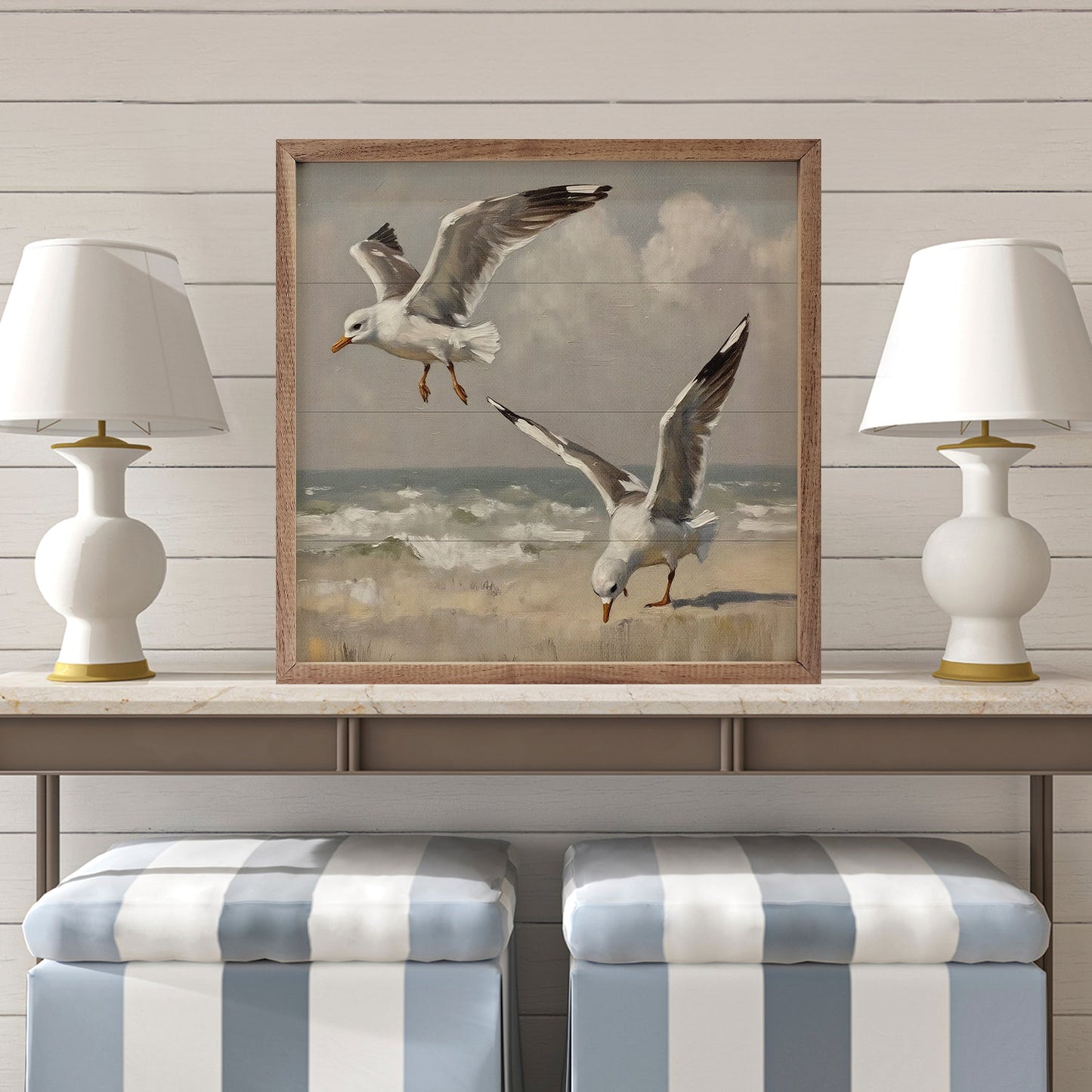 Gulls In Flight