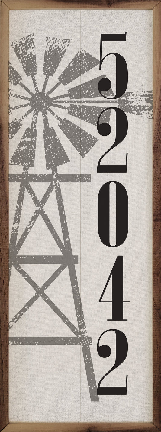 Windmill Personalized Zip White