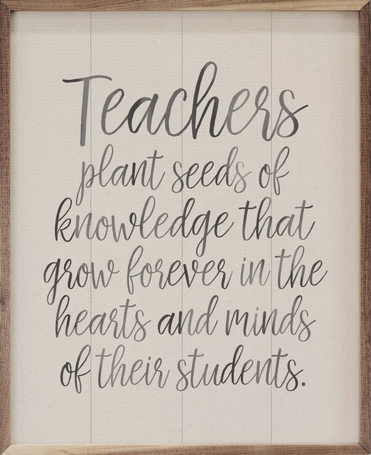 Teachers Plant Seeds