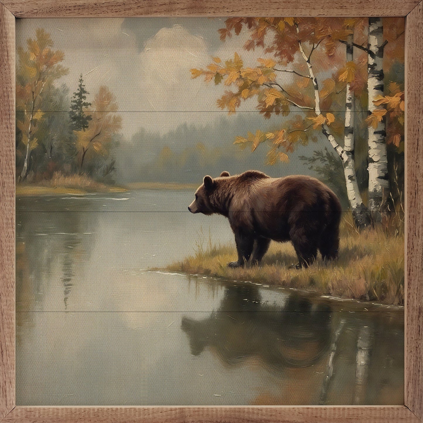 Brown Bear at Mountain Lake