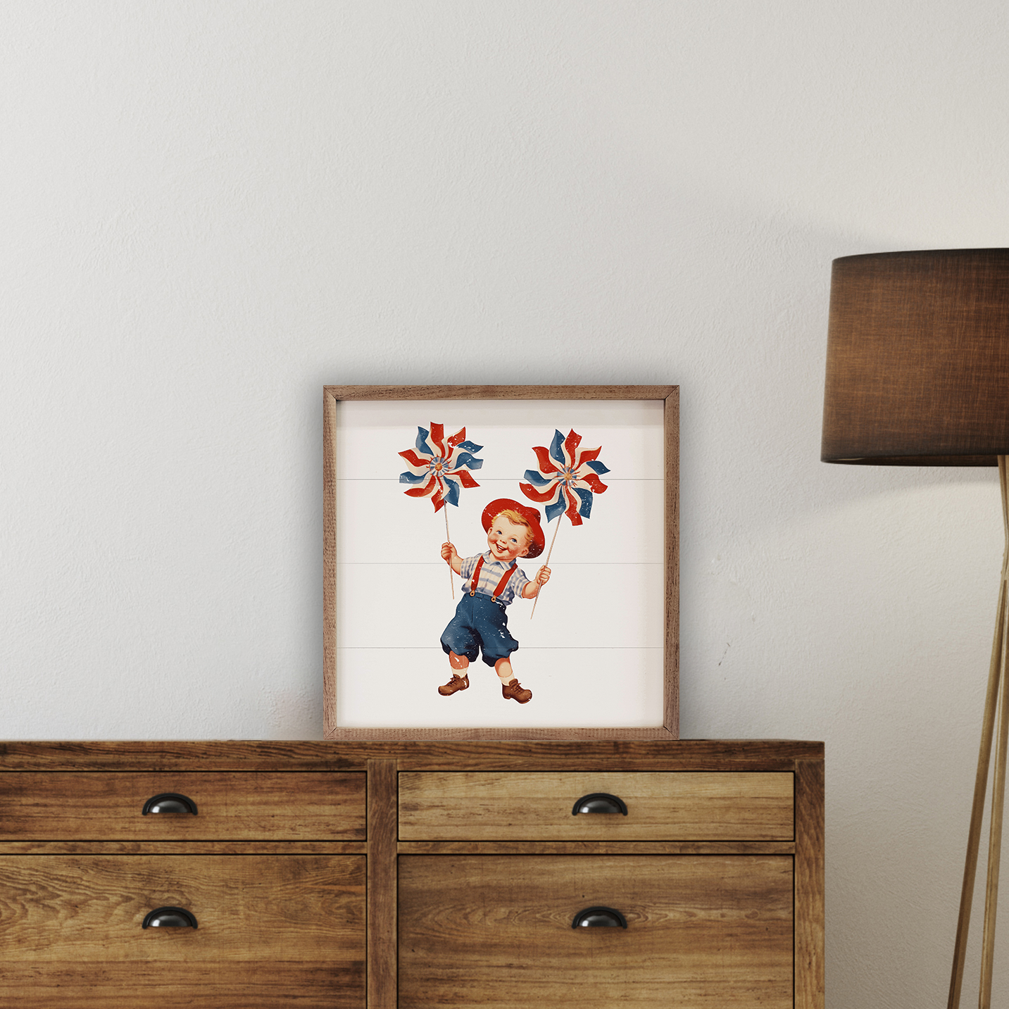 Vintage Patriotic Boy