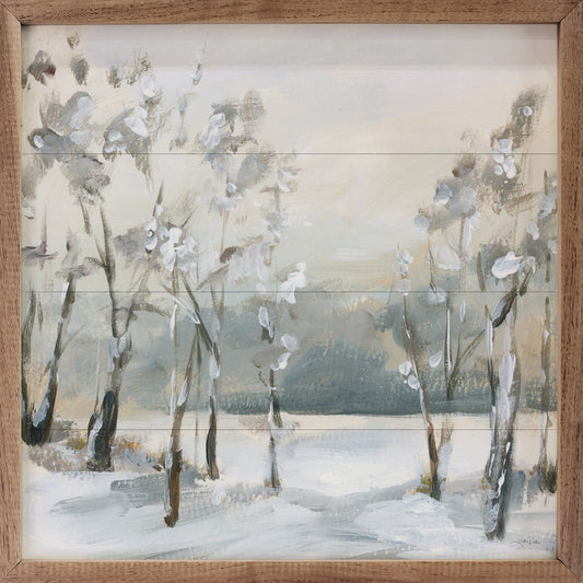 Snowy Winter Trees By Katrina Pete