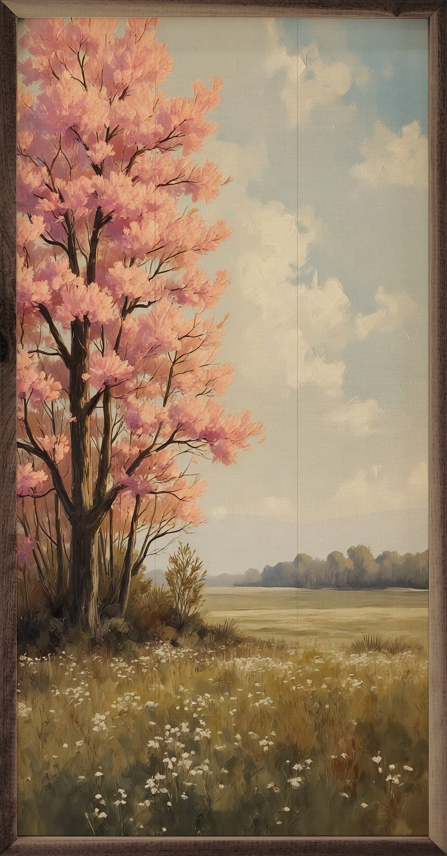 Pink Spring Tree Blossoming