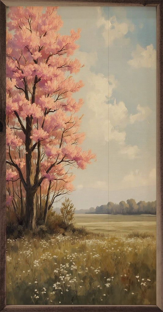 Pink Spring Tree Blossoming