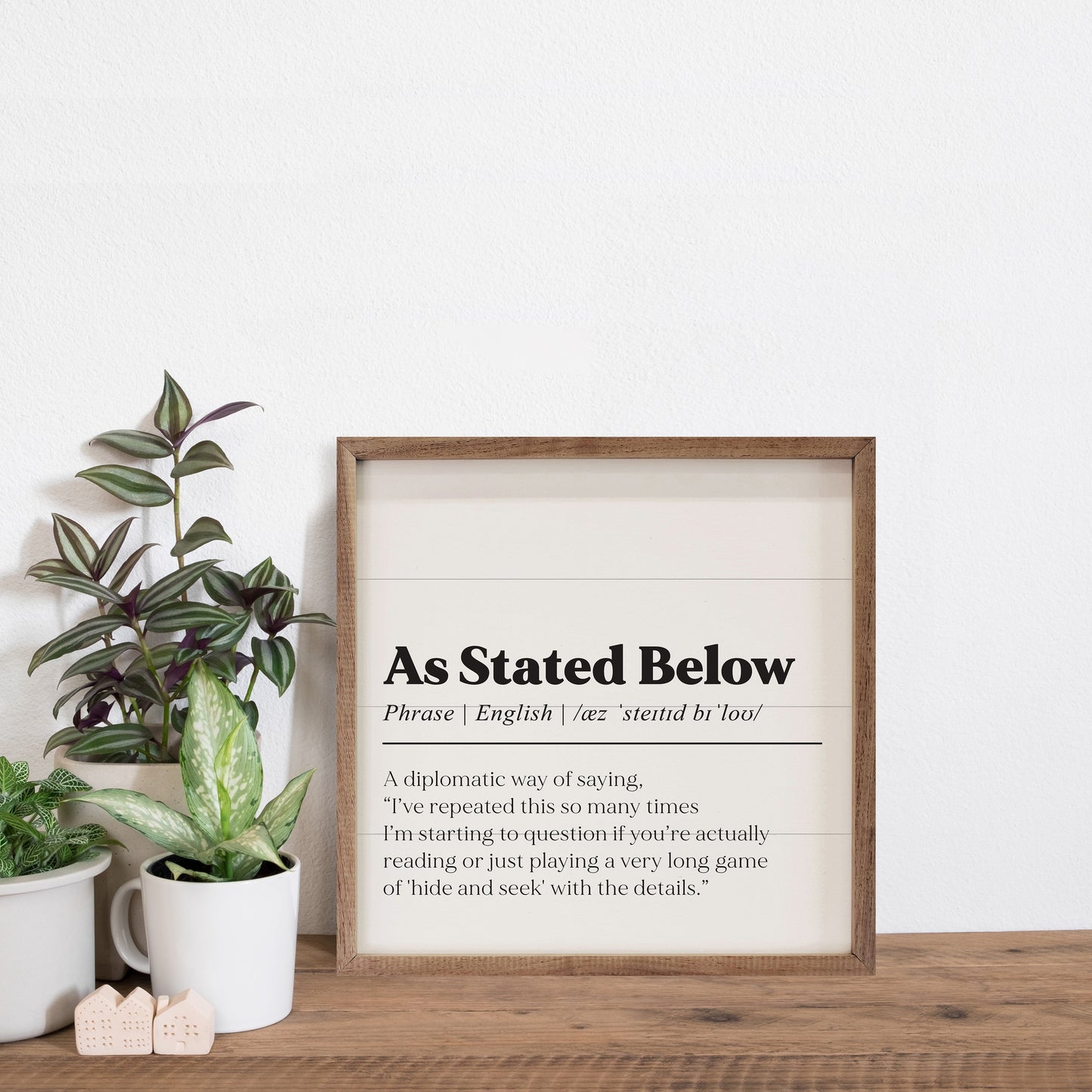 As Stated Below Definition