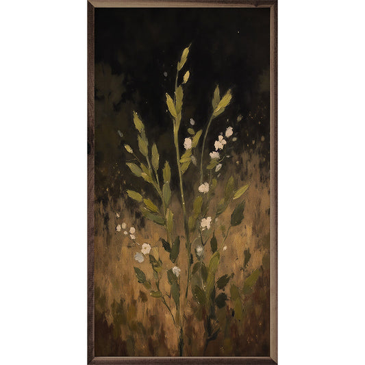 Field Grass With White Flower