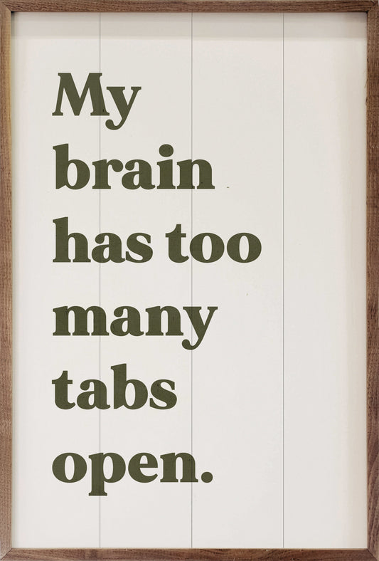 Too Many Tabs Open White