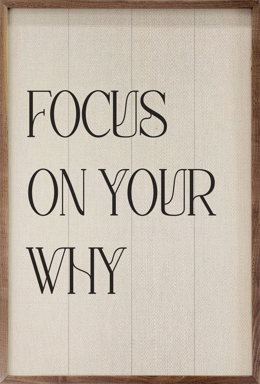 Focus On Your Why White