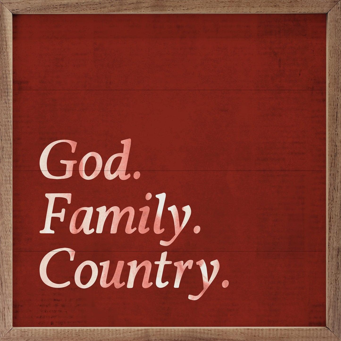 God Family Country