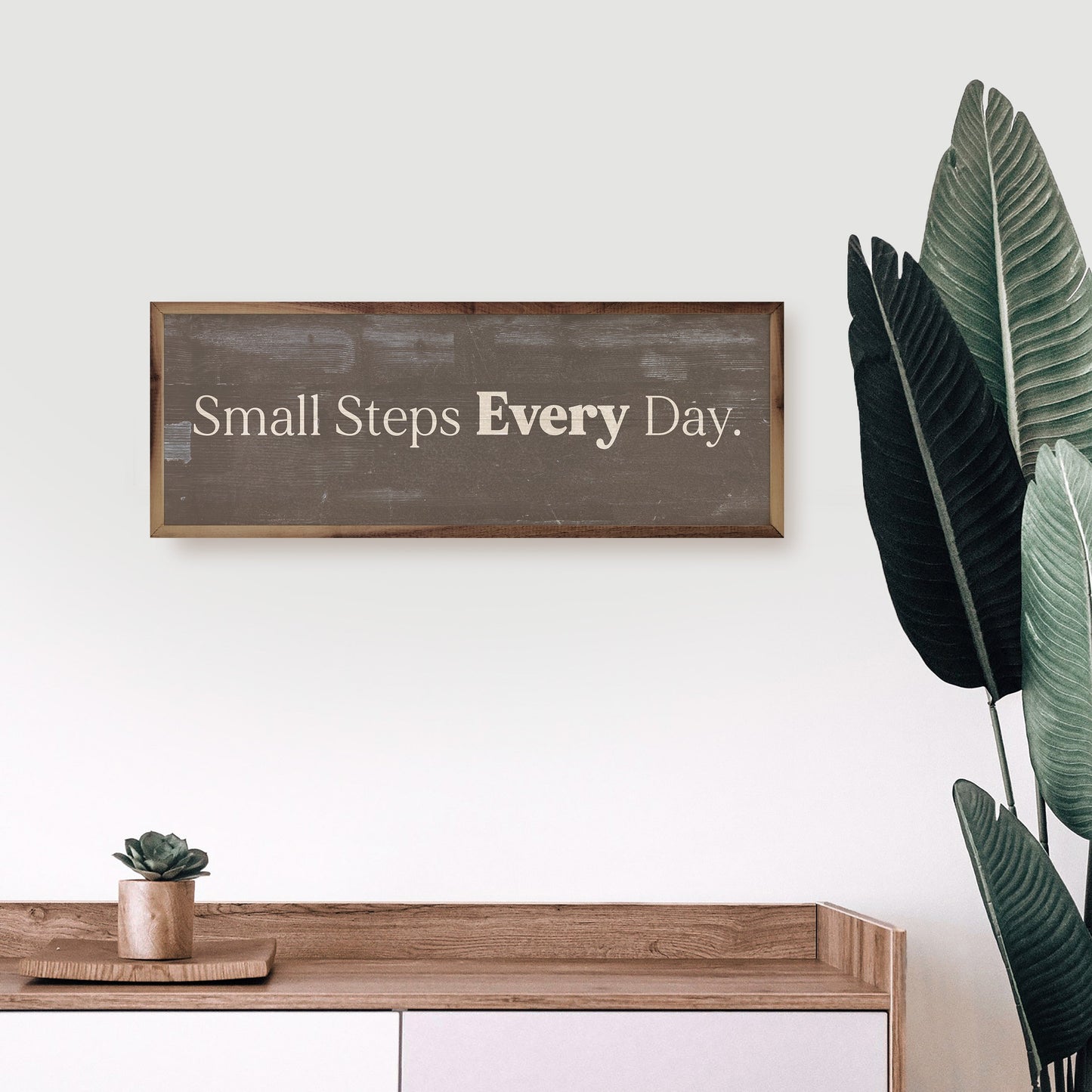 Small Steps Every Day Black