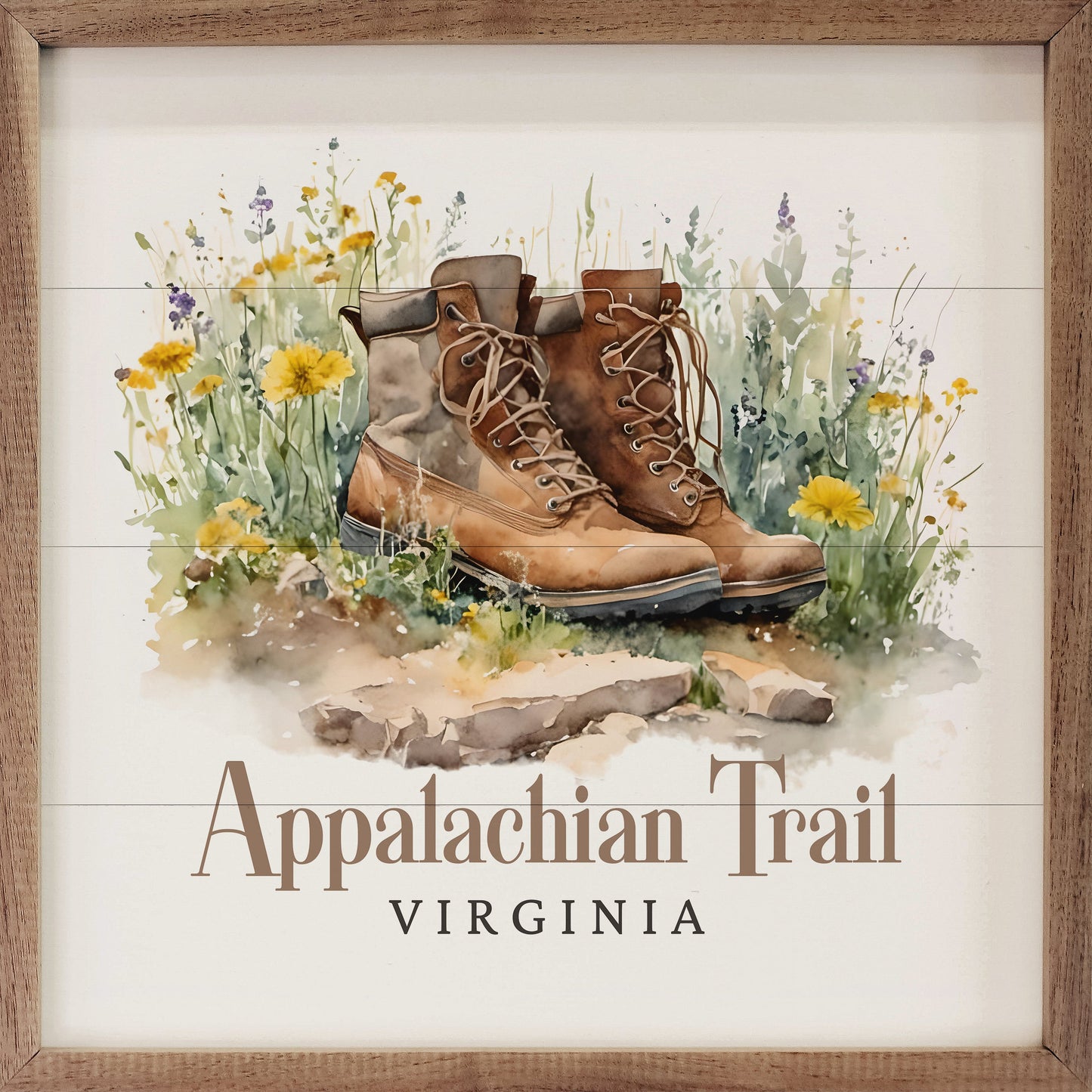 Personalized Park State Boots In Flowers White