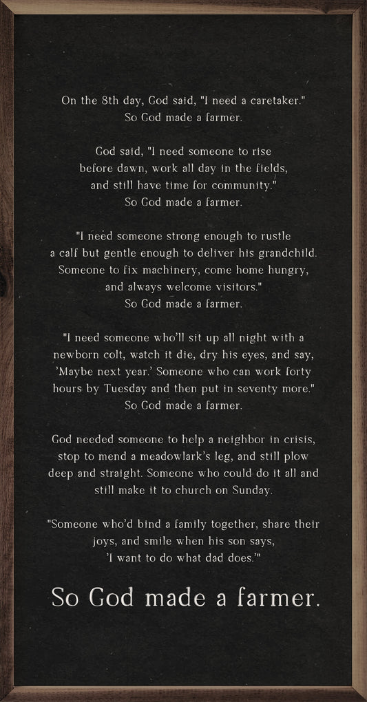 So God Made A Farmer Speech Black