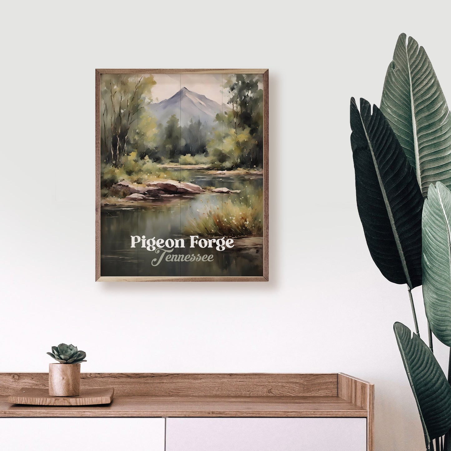 Mountain Stream Personalized Name Drop
