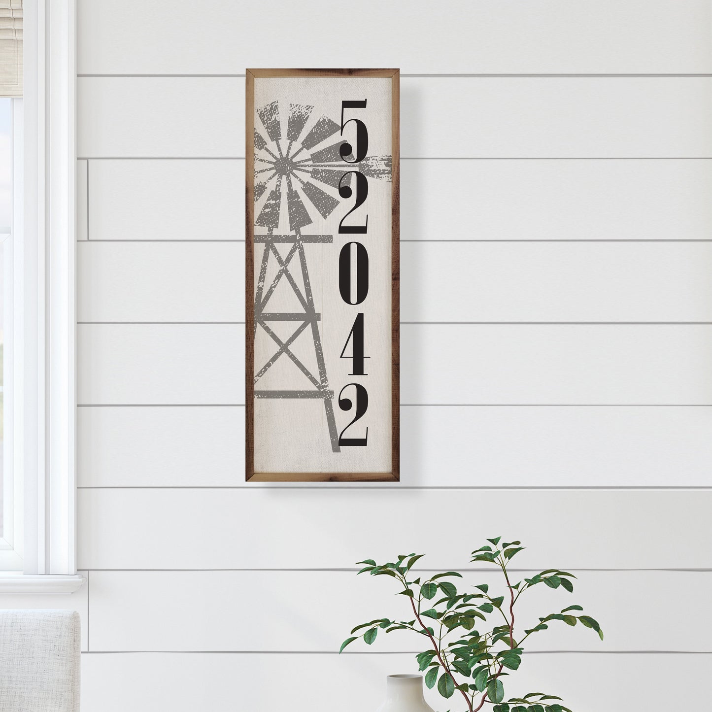 Windmill Personalized Zip White