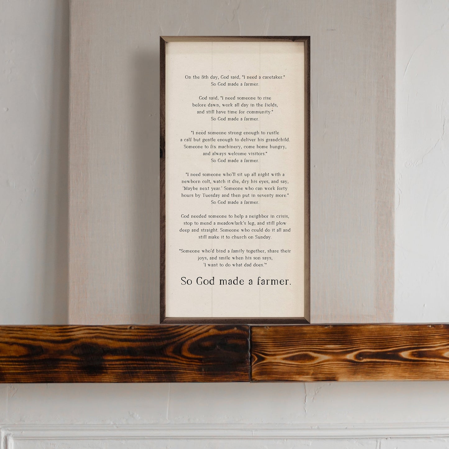 So God Made A Farmer Speech White