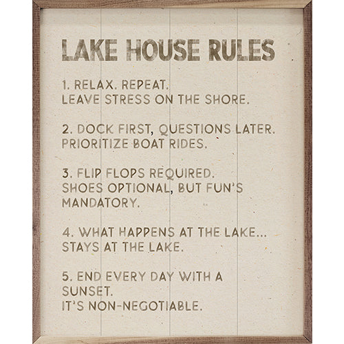 Lake House Rules