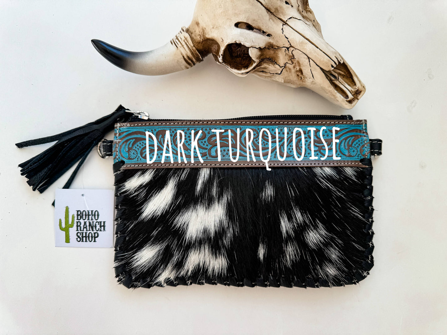 Mini Cowhide Tooled Leather Crossbody