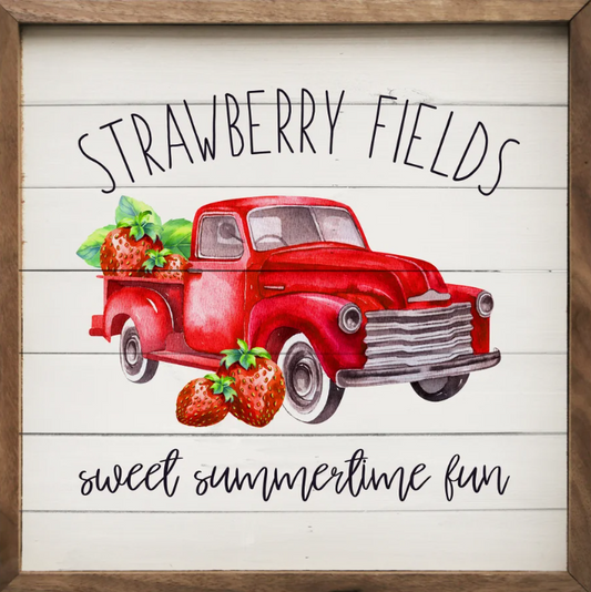 Strawberry Fields Truck Whitewash image 0