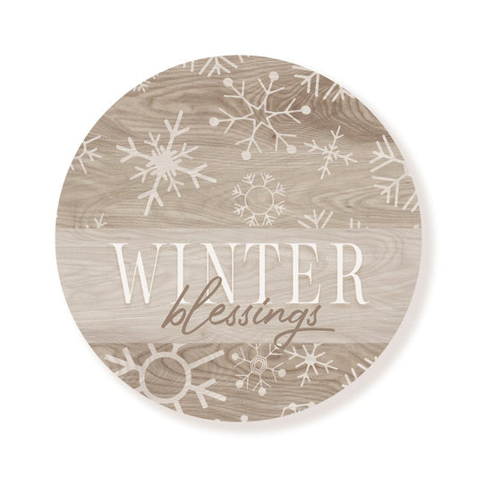 Winter Blessings Snowflakes Circle image 0