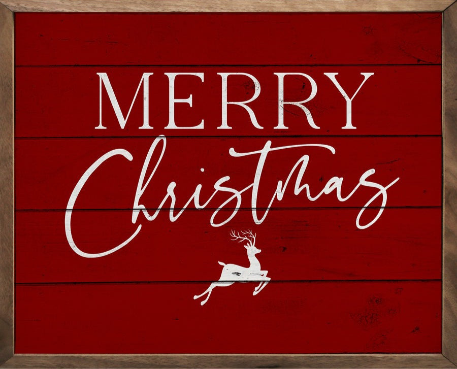 Merry Christmas Reindeer Red image 0