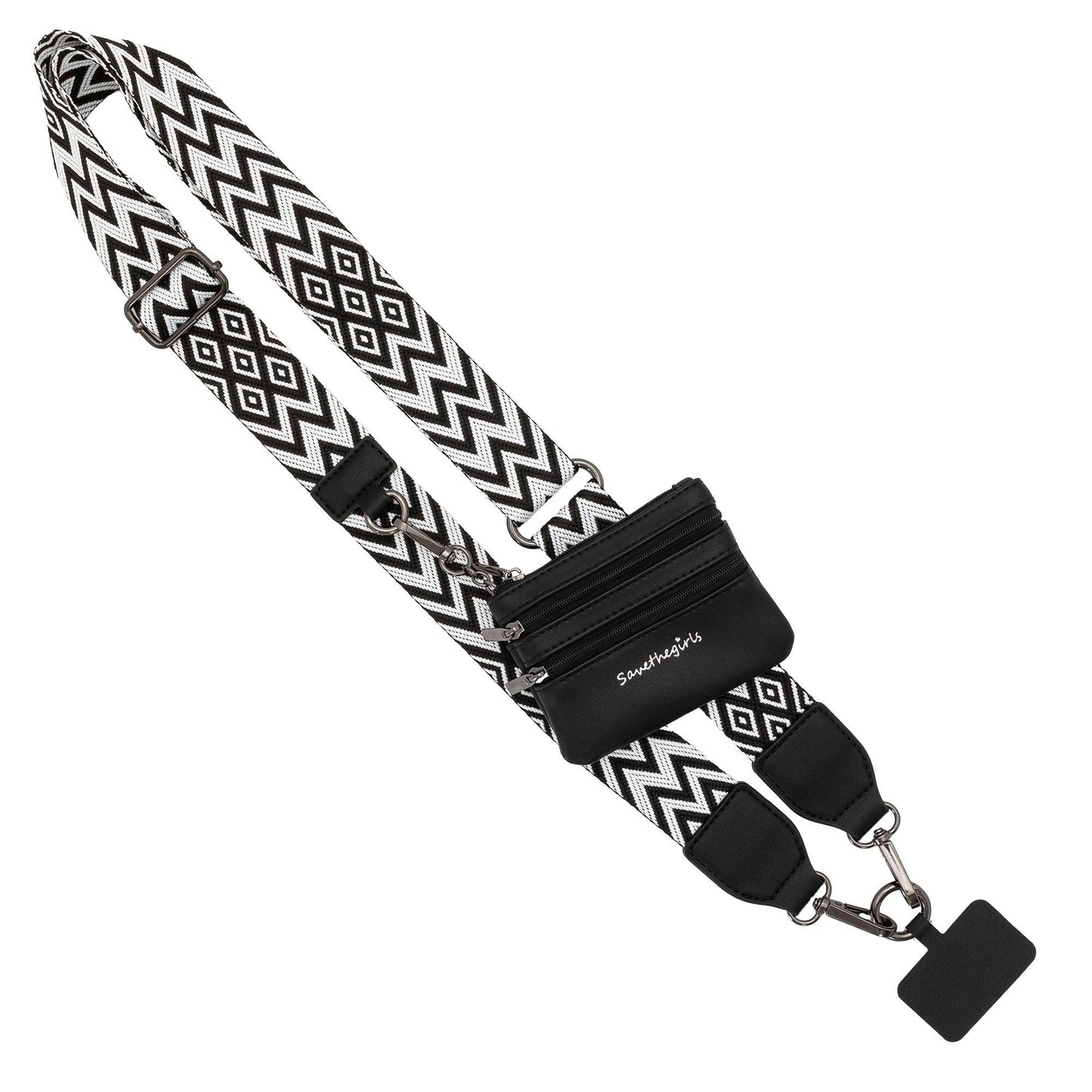 Clip & Go Strap w/Pouch Chevron/Diamond Collection