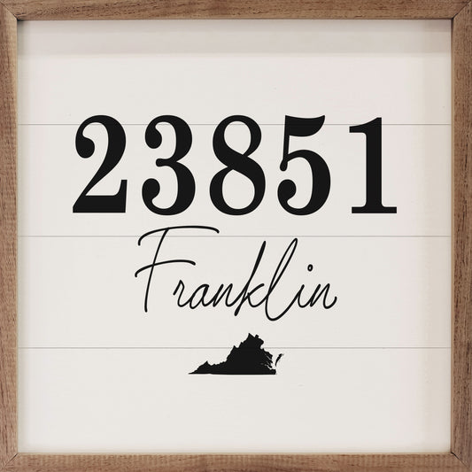 State Personalized Zip City image 0