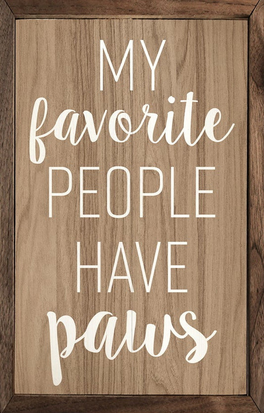 My Favorite People Have Paws Brown image 0