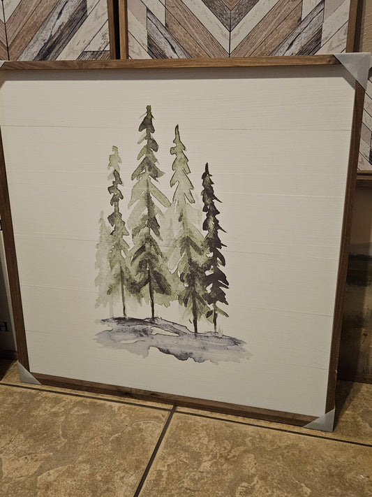 Watercolor Pines image 0