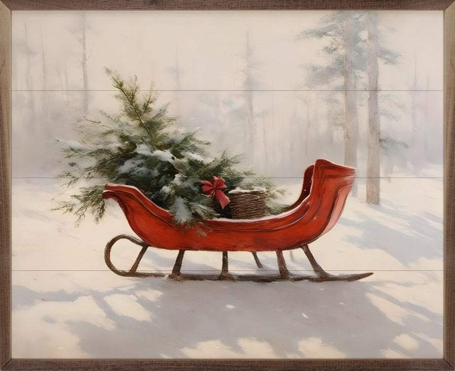 Beautiful Red Sleigh image 1