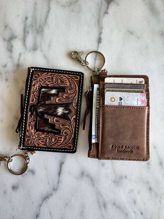 Dark Brown Thunderbird Keychain Wallet