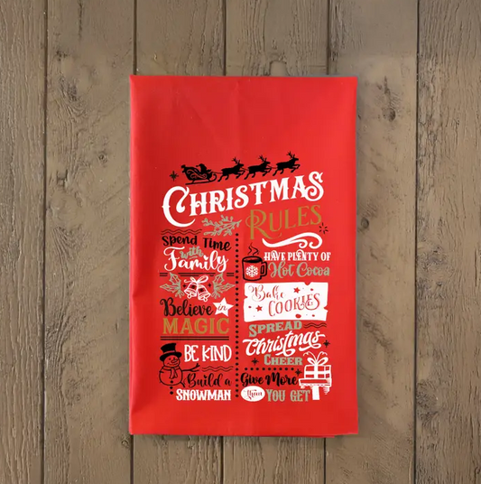 Christmas Rules Towel image 0